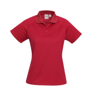 Women's Sprint Polo:Red