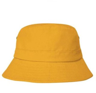 Brushed Sports Twill Youth Bucket Hat:Yellow