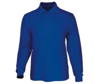 Mens L/S Basic Polo:Royal