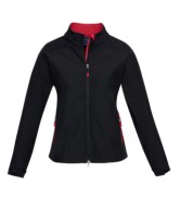 Women's Geneva Jacket - Black/Red 